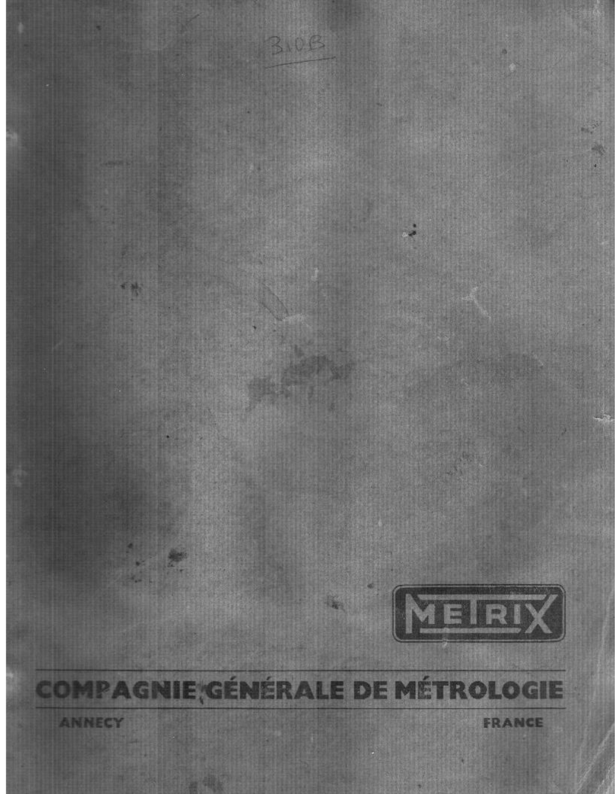 Metrix 310 User Manual