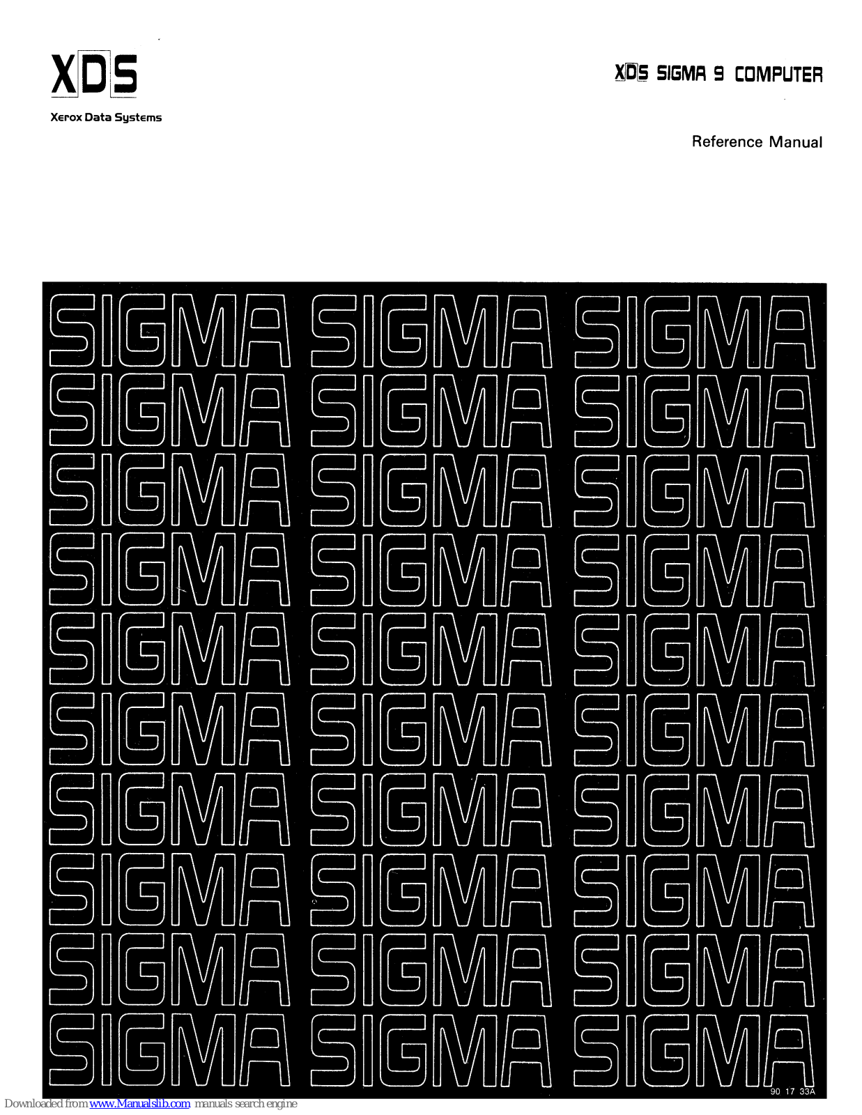 Xerox Data Systems Sigma 9 Reference Manual - ManualMachine.com