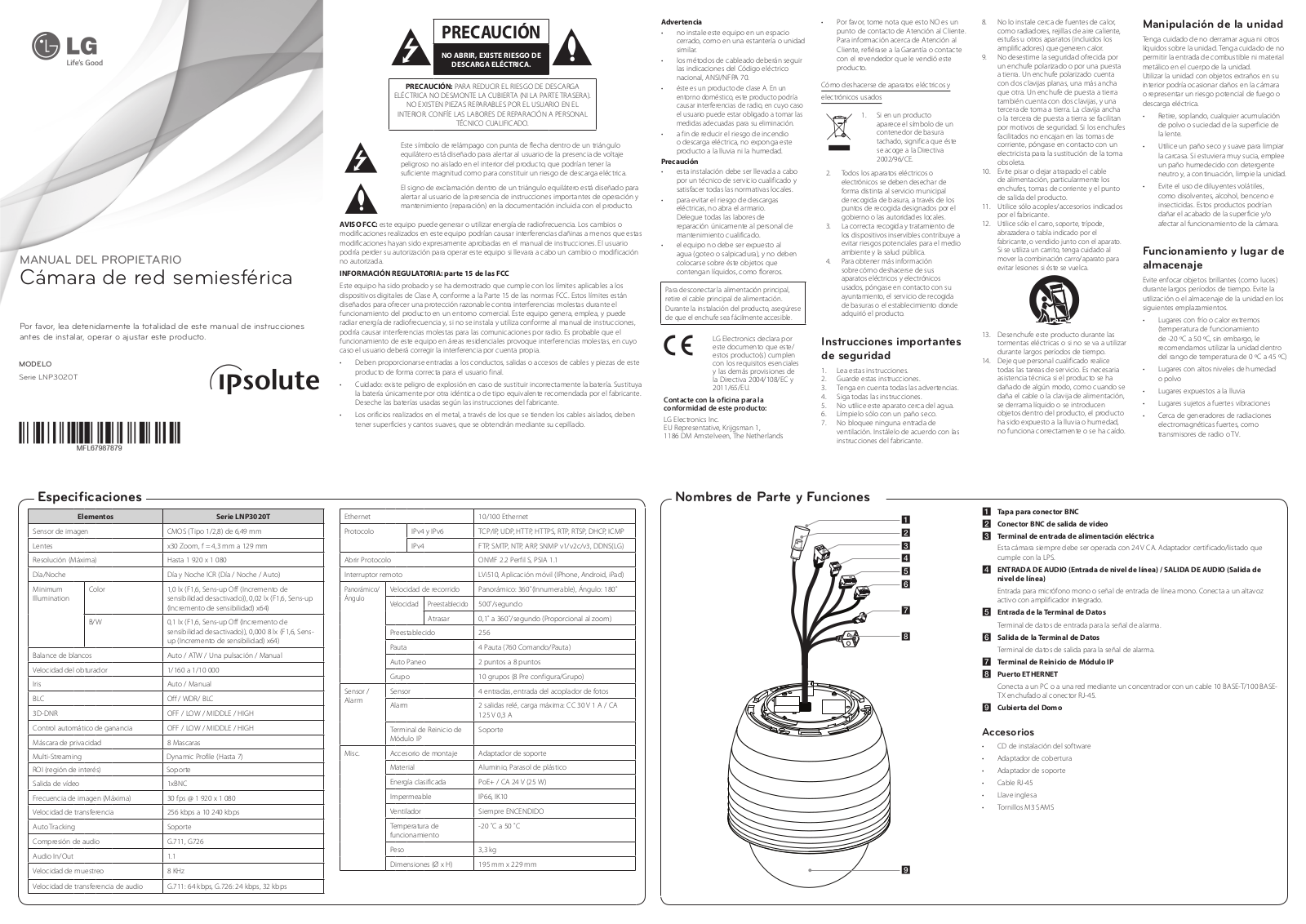 LG LNP3020T User's Guide