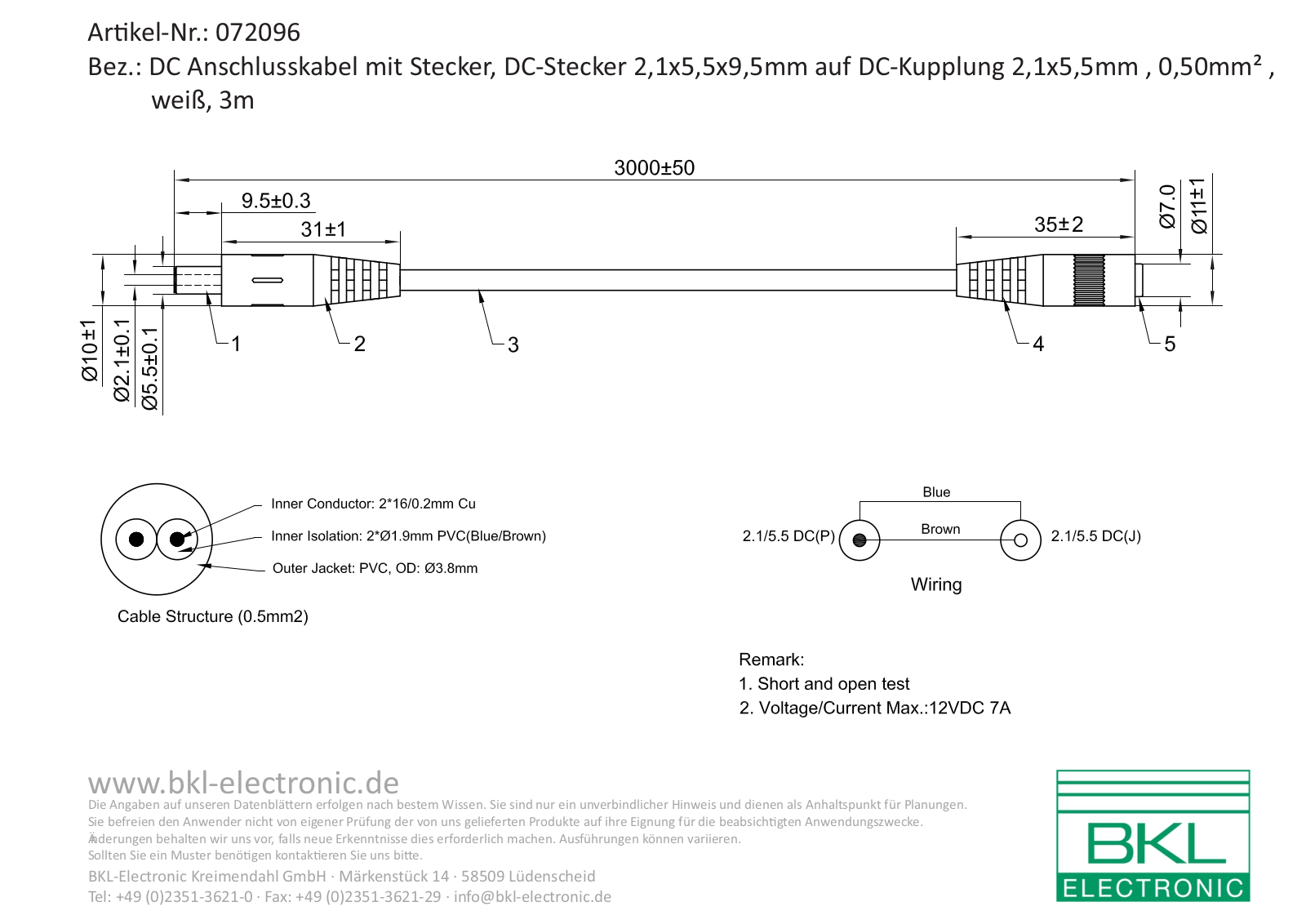 BKL DC V 2105 Datasheet - ManualMachine.com