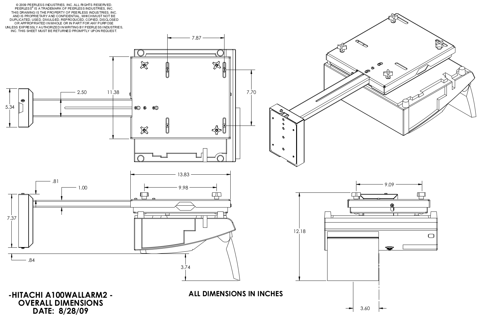 Hitachi CP-A100W User Manual