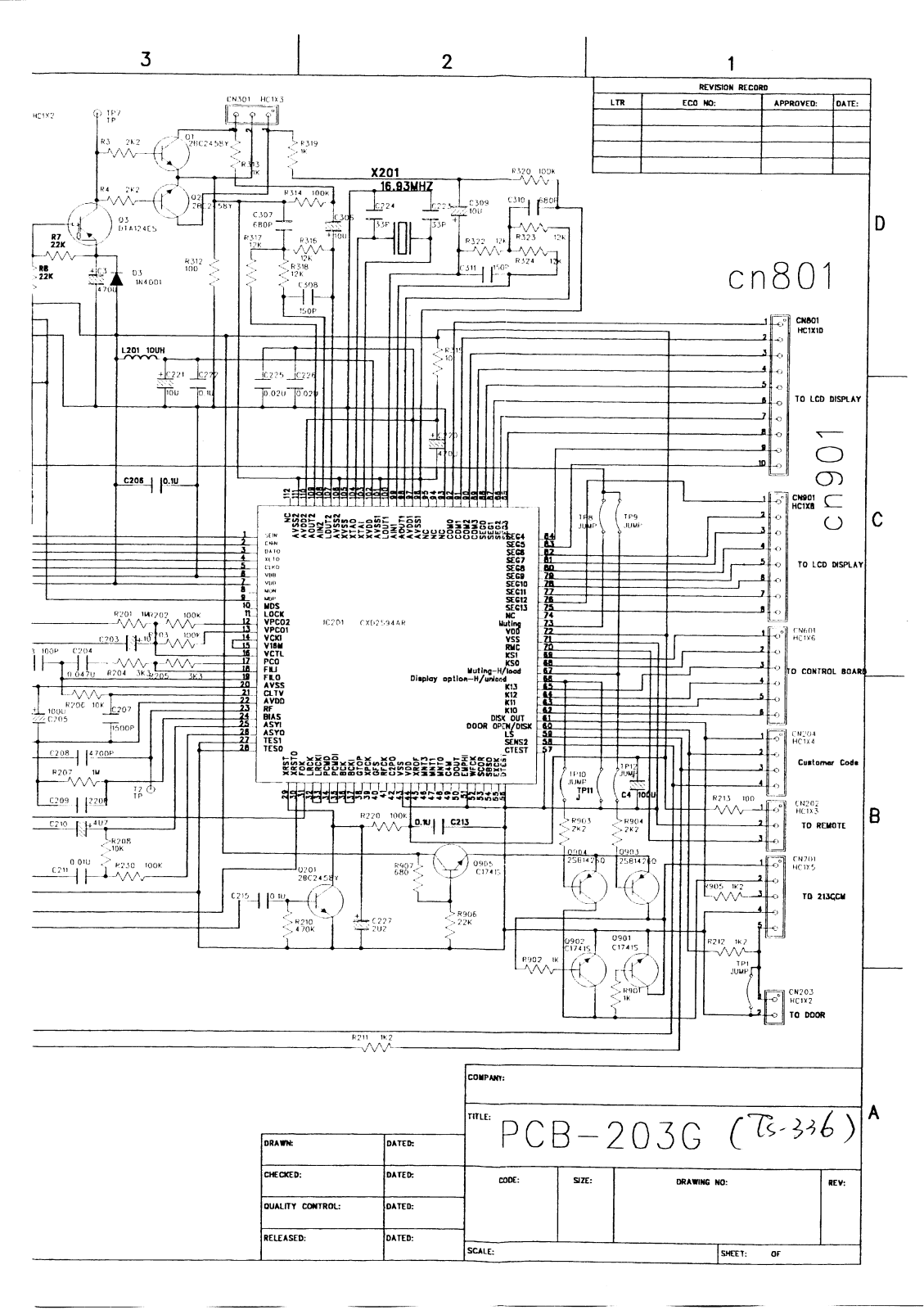 Vitek PCB-203G Schematic