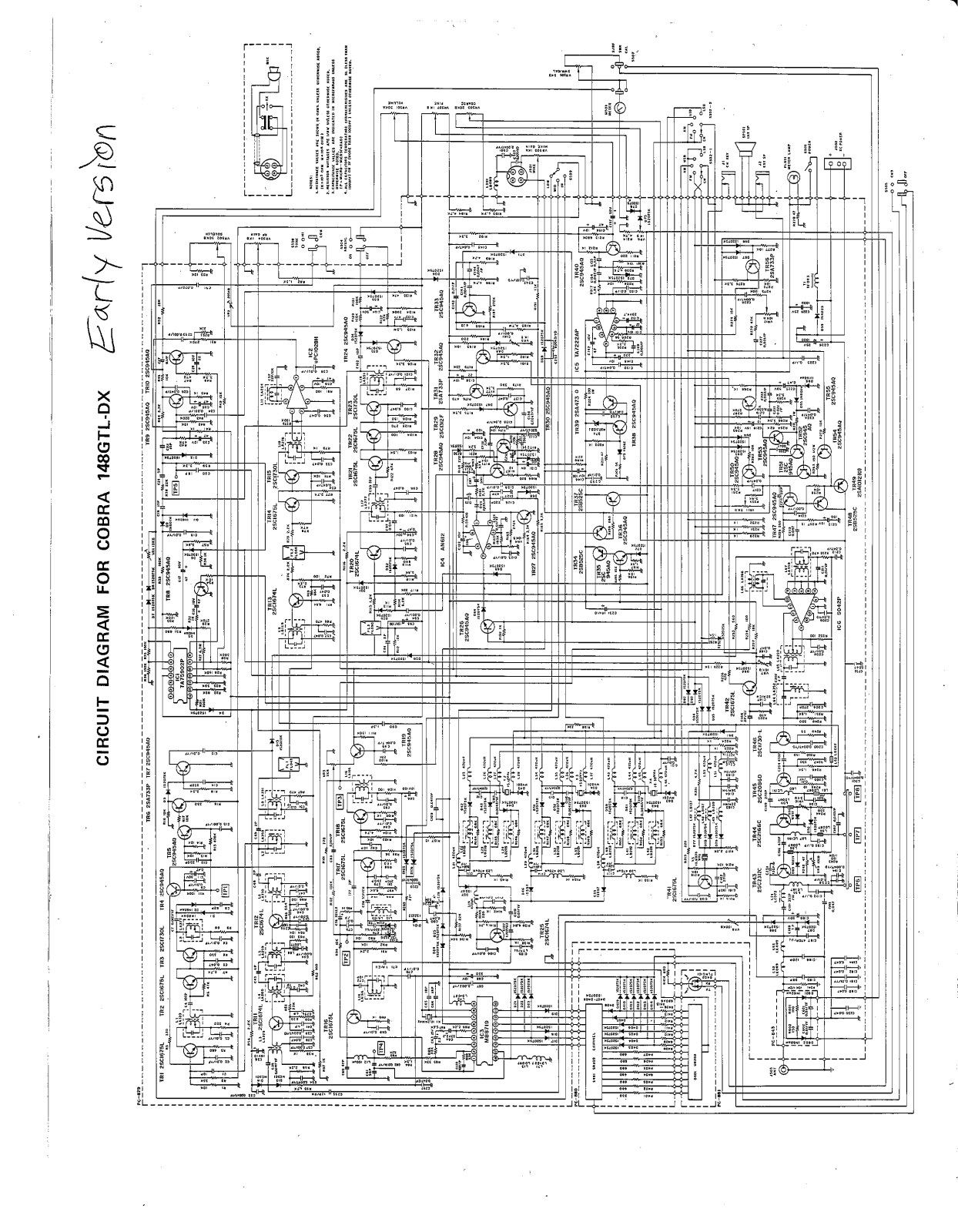 Cobra 148GTLDX Schematic