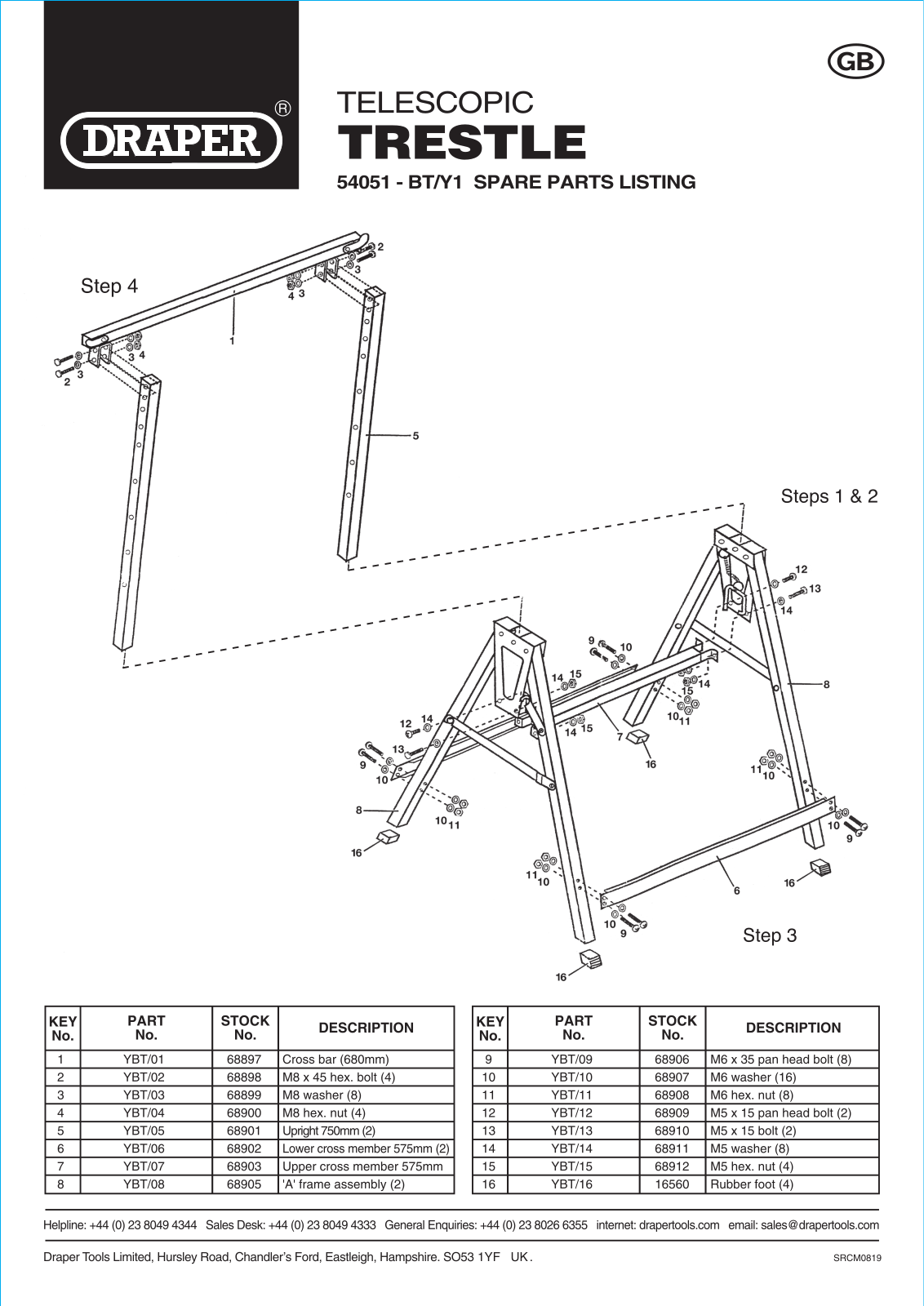 Draper Tools 54051 Instructions - ManualMachine.com