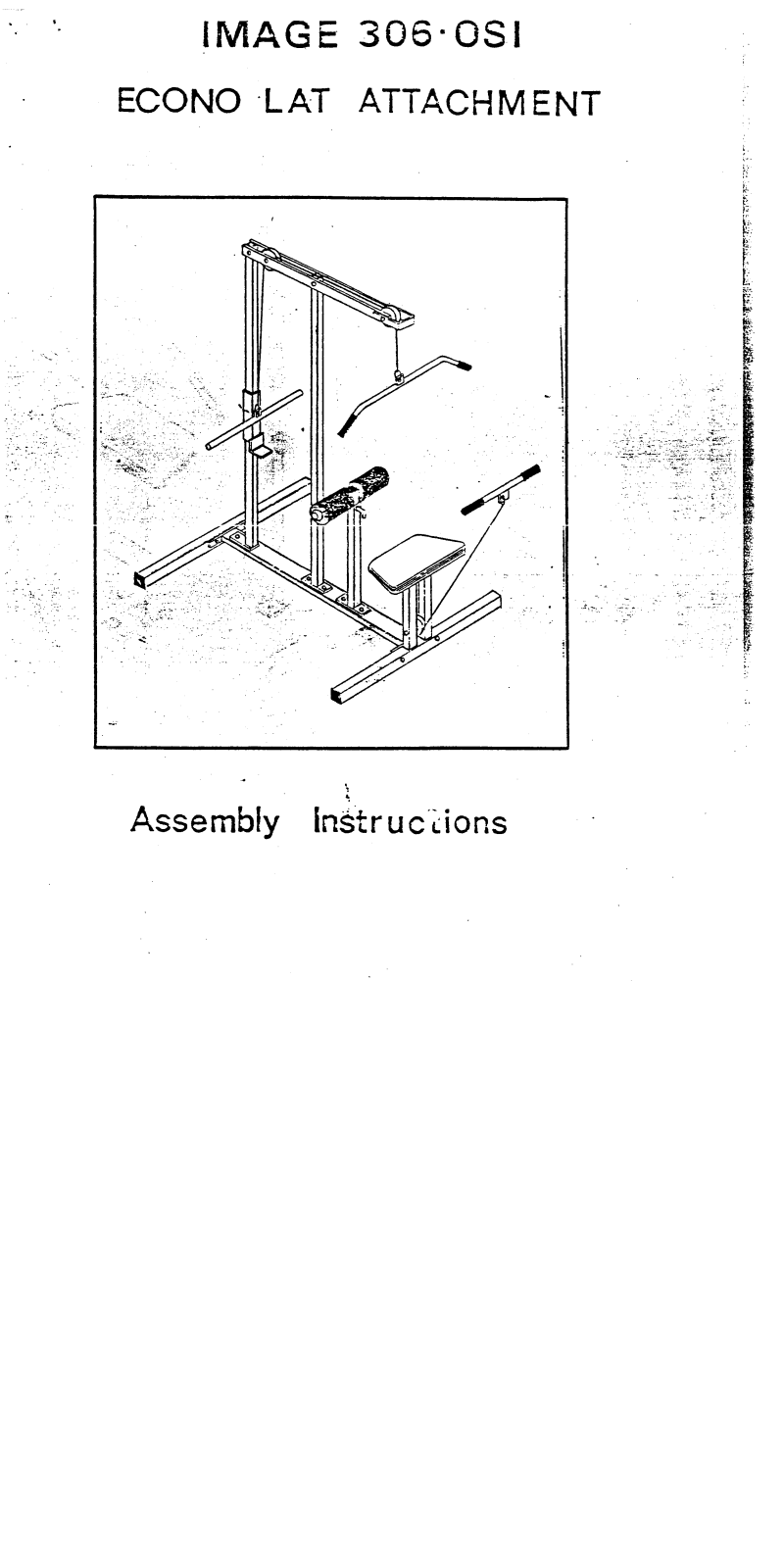 Image IM3060 Assembly Instruction