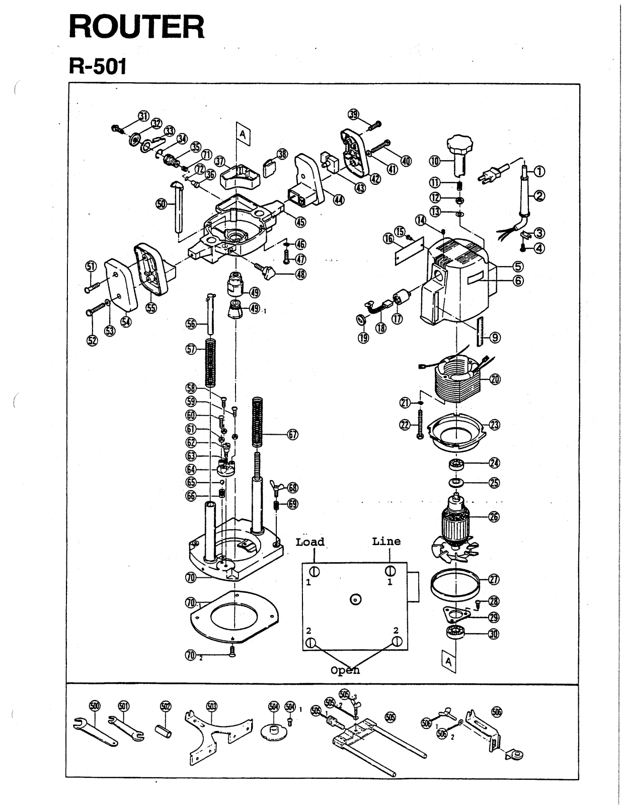 Ryobi R501 User Manual