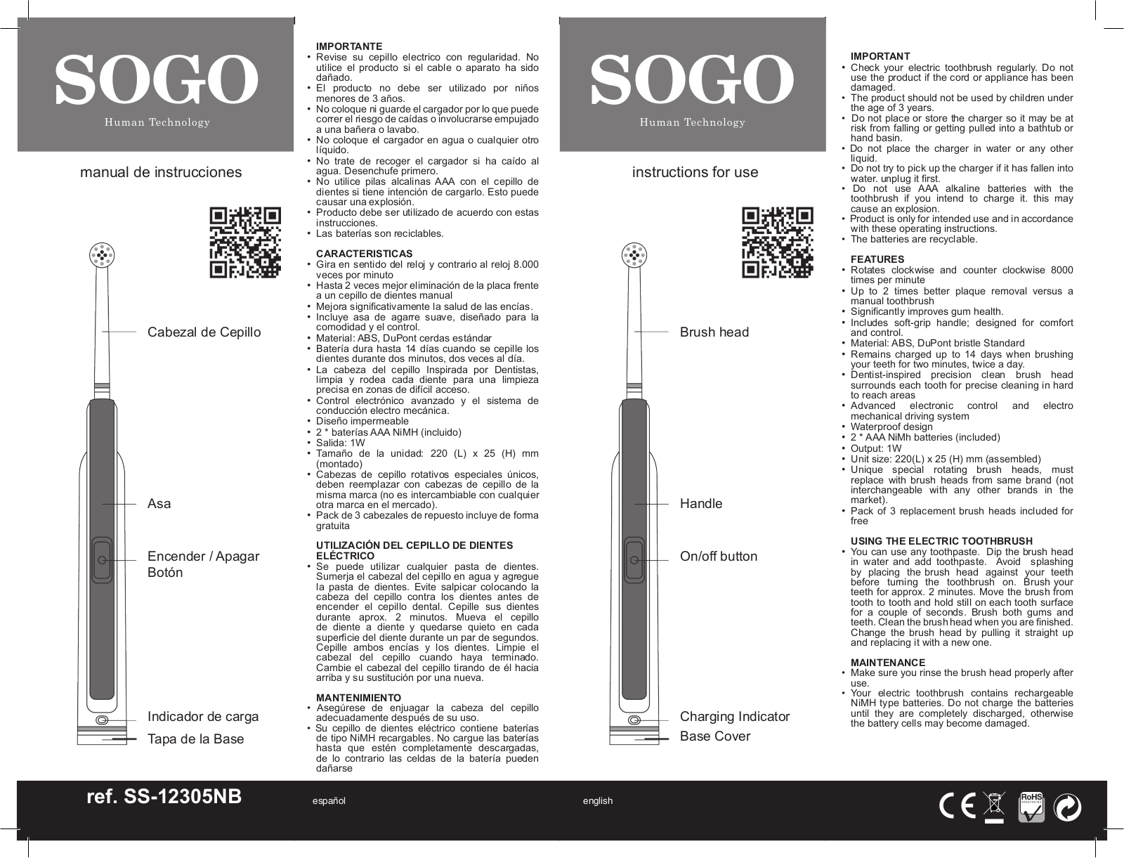 Sogo SS-12305 User guide