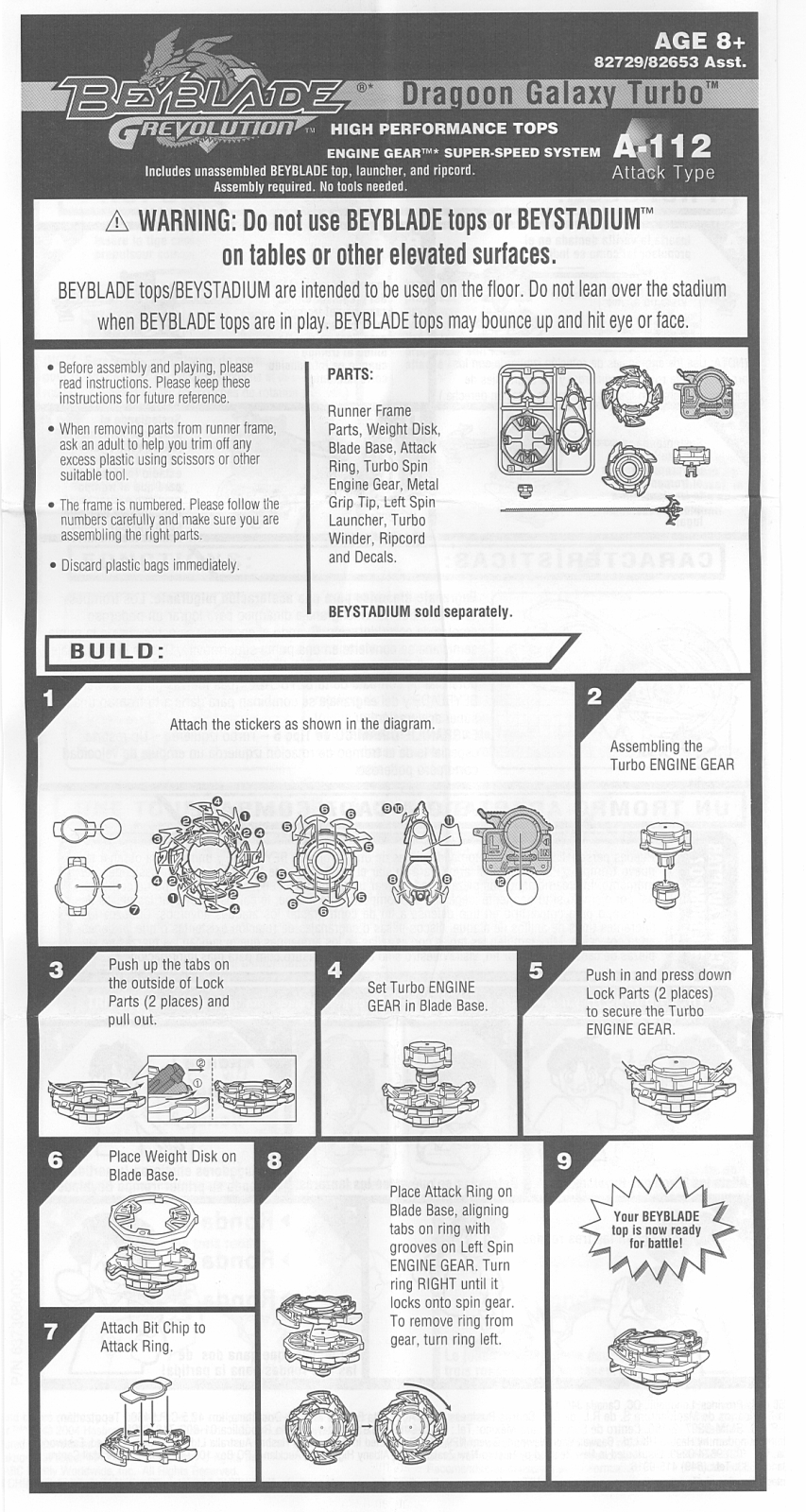 Hasbro 82729, 82653 User Manual