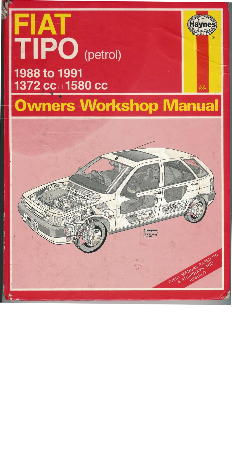 Fiat Tipo 1991 User Manual