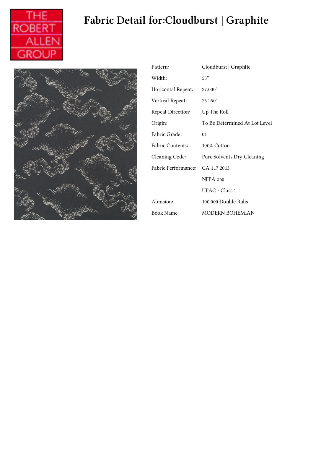 Robert Allen RALF1376 Specifications - ManualMachine.com