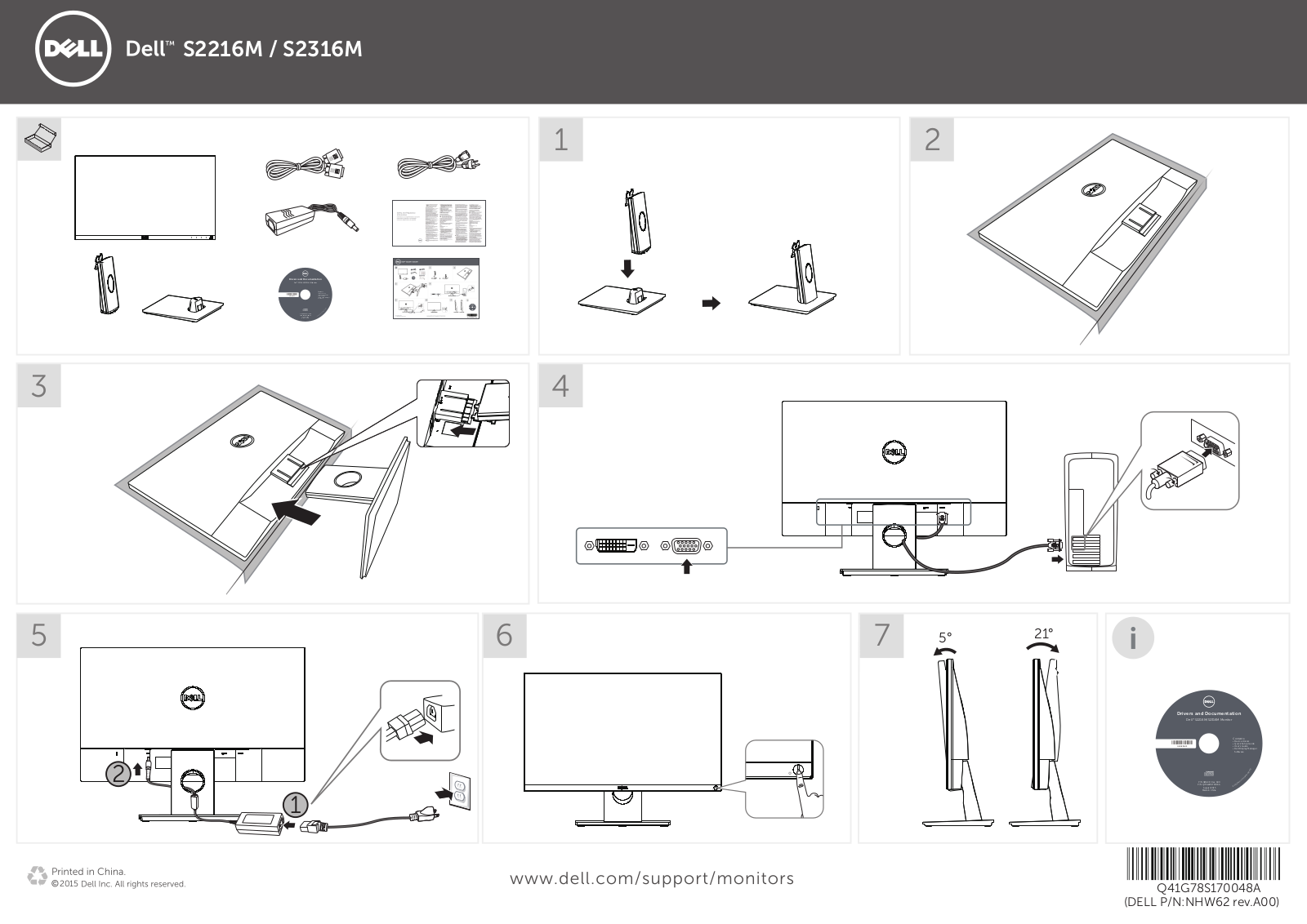 Dell S2316M User Manual