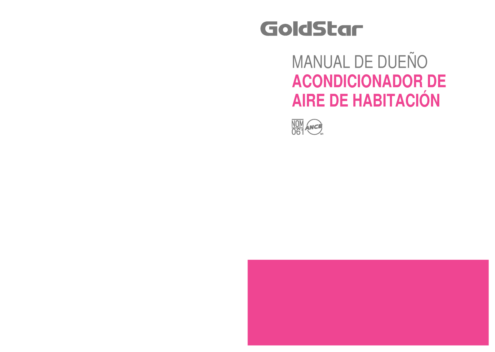 Goldstar LW-F1830CL user Manual