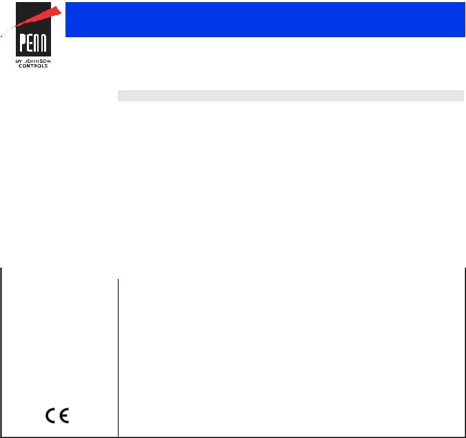 Johnson Controls F261 Series Data Sheet