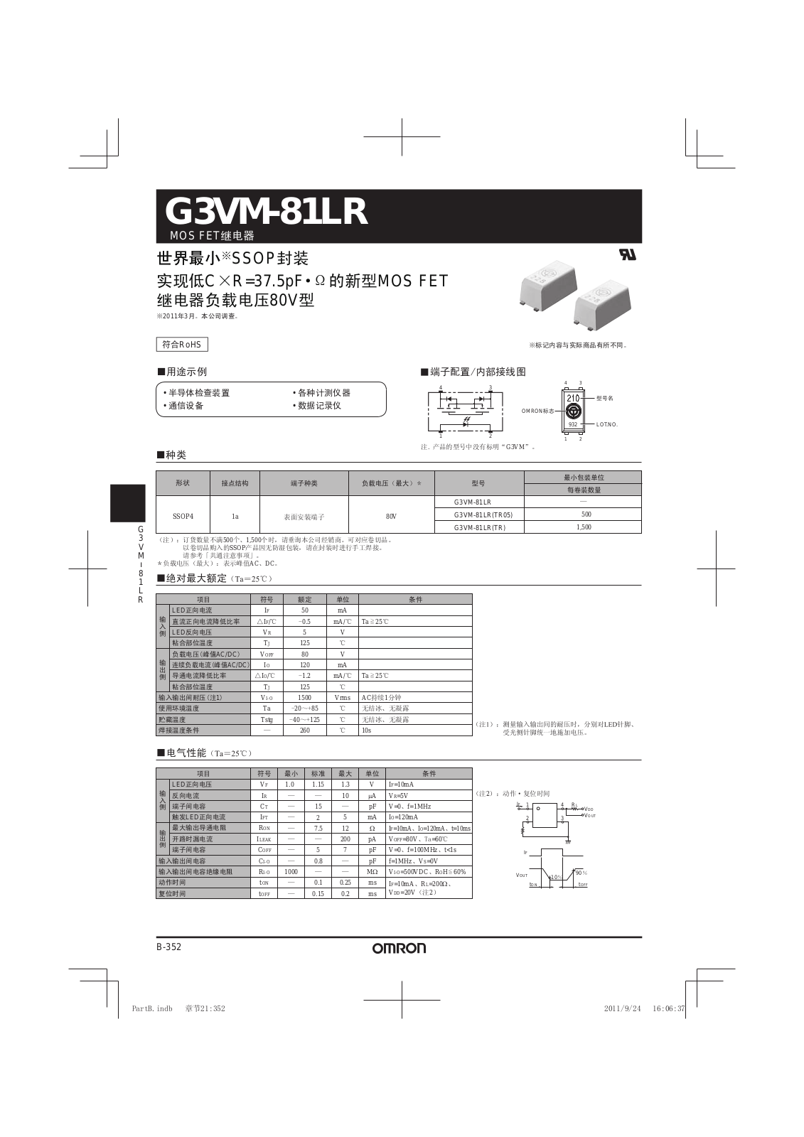 OMRON G3VM-81LR User Manual