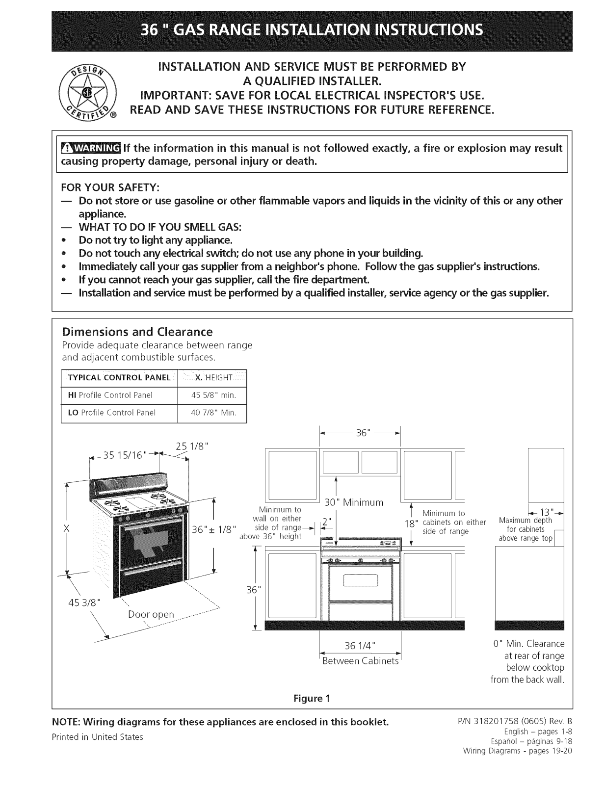 Tappan TGF605EW2, TGF605EU1, TGF605EW1 Installation Guide - ManualMachine.com