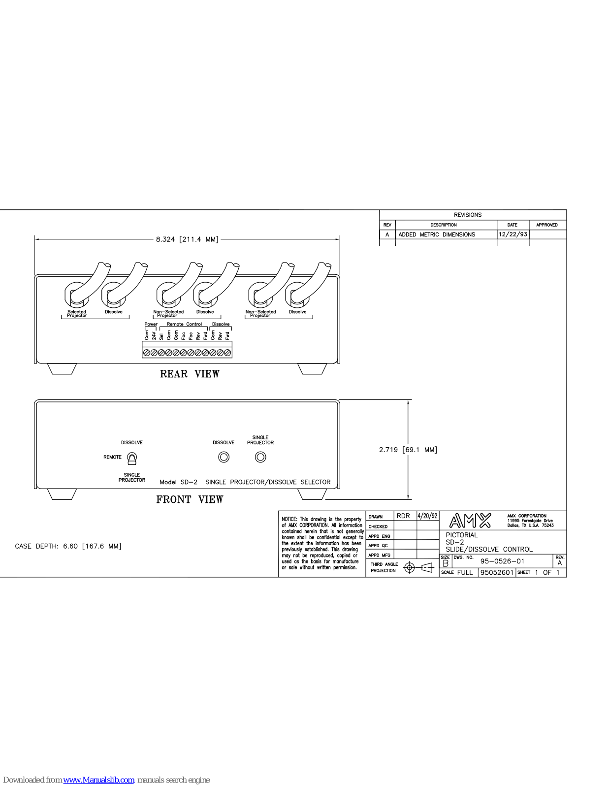 AMX SD-2 Schematic Diagram