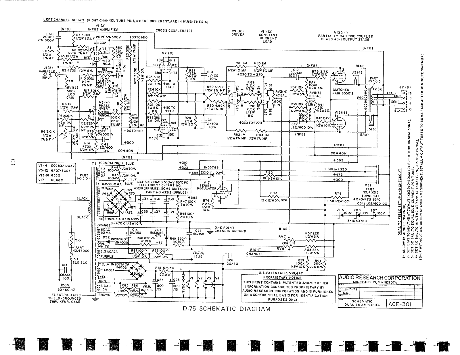 Audio Research D75 Schematic - ManualMachine.com