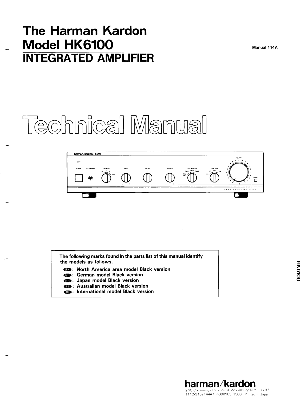Sony HK6100 Service Manual