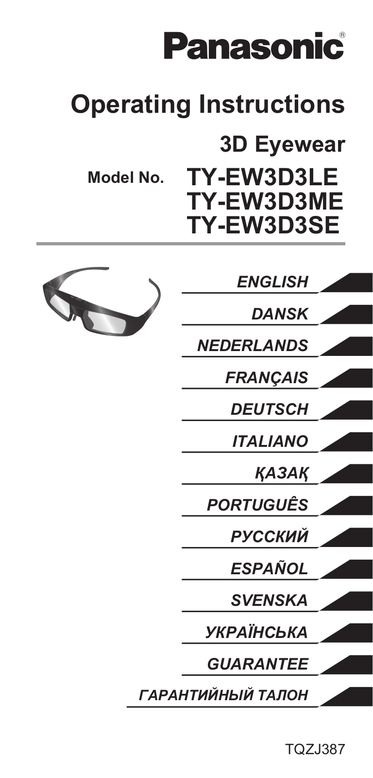 Panasonic TYEW3D3LE User Manual