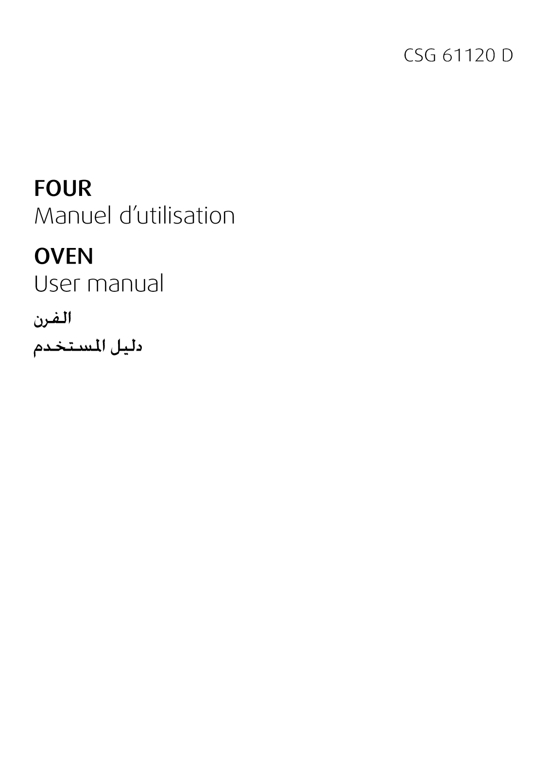 Beko CSG61120D User manual