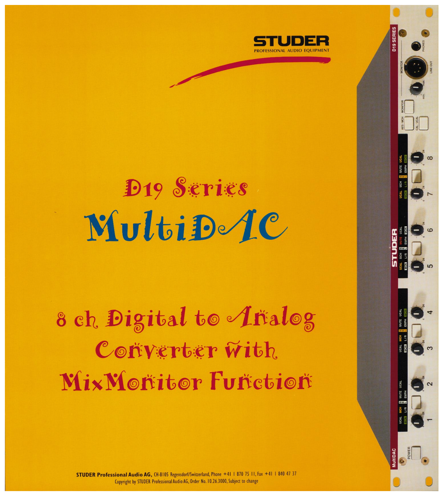 Studer D-19 MultiDAC Brochure