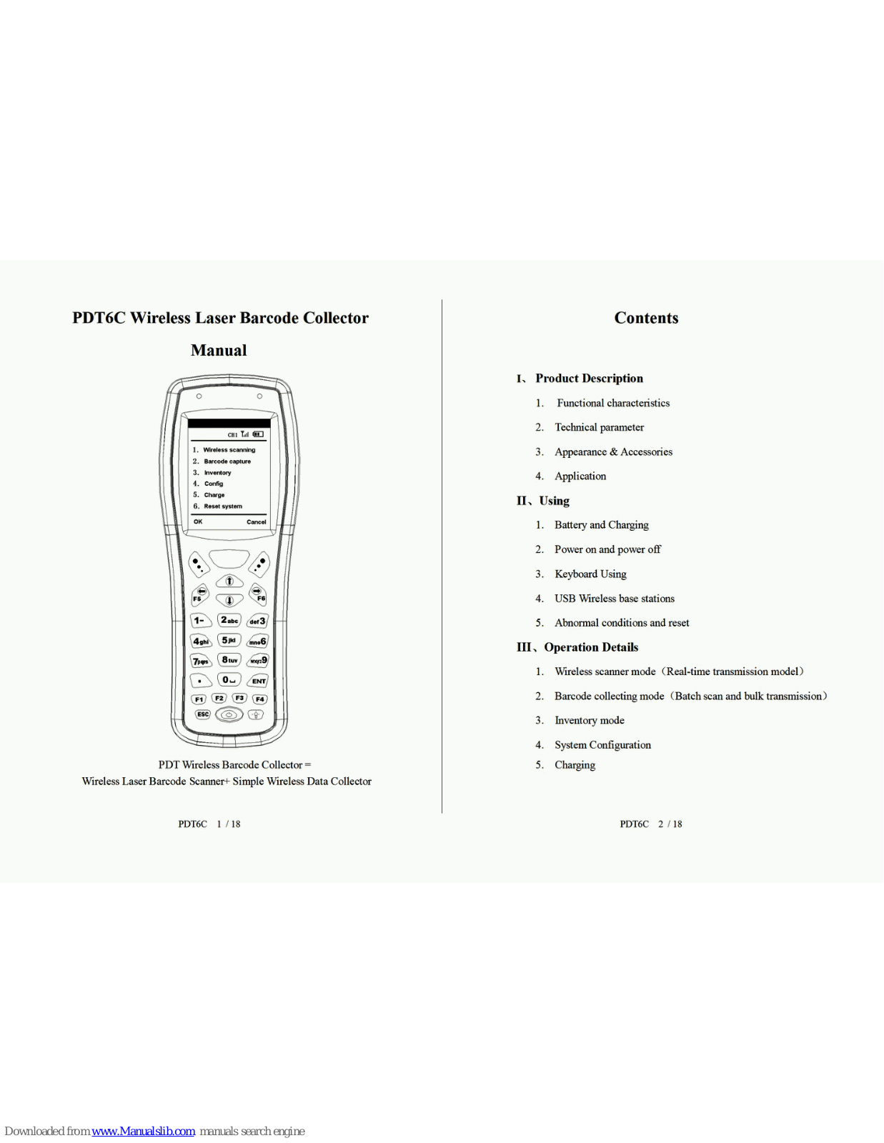 MPTIC PDT6C User Manual