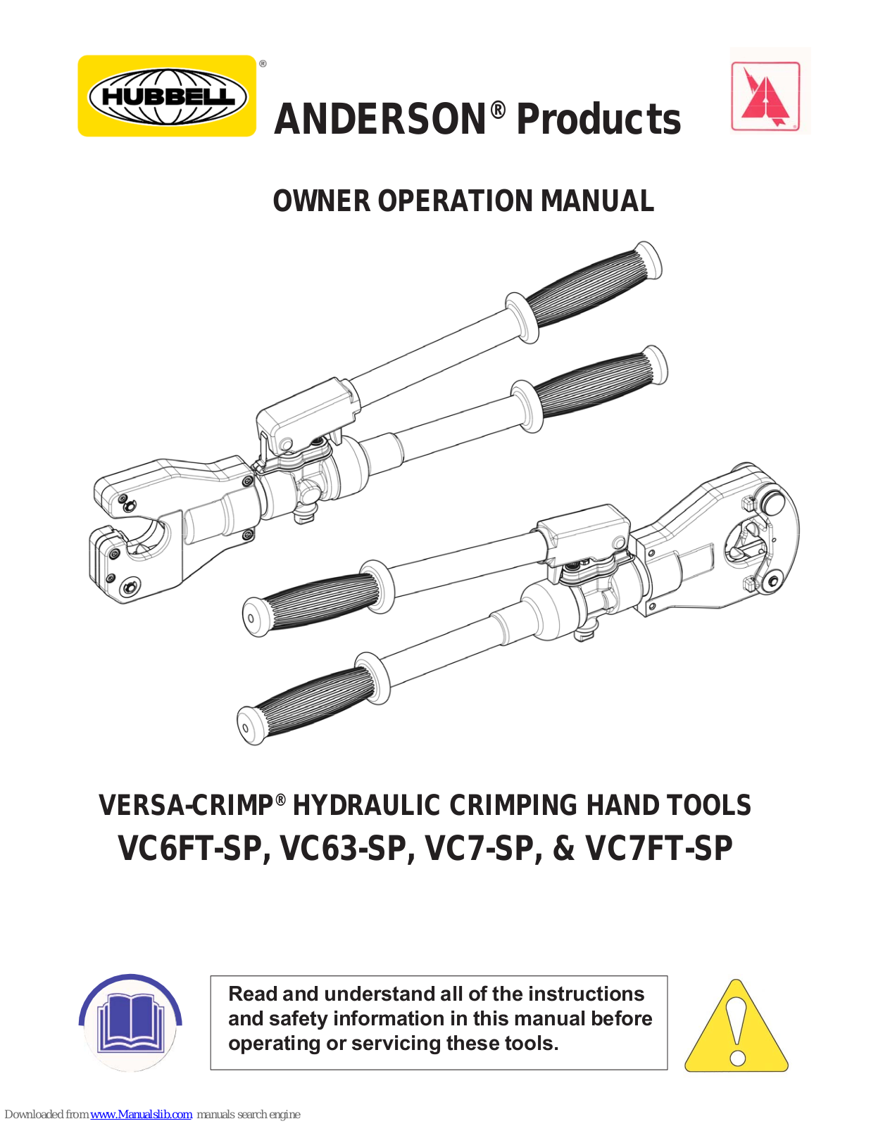 Hubbell VC6FT-SP, VC63-SP, VC7-SP, VC7FT-SP Owner's Operation Manual