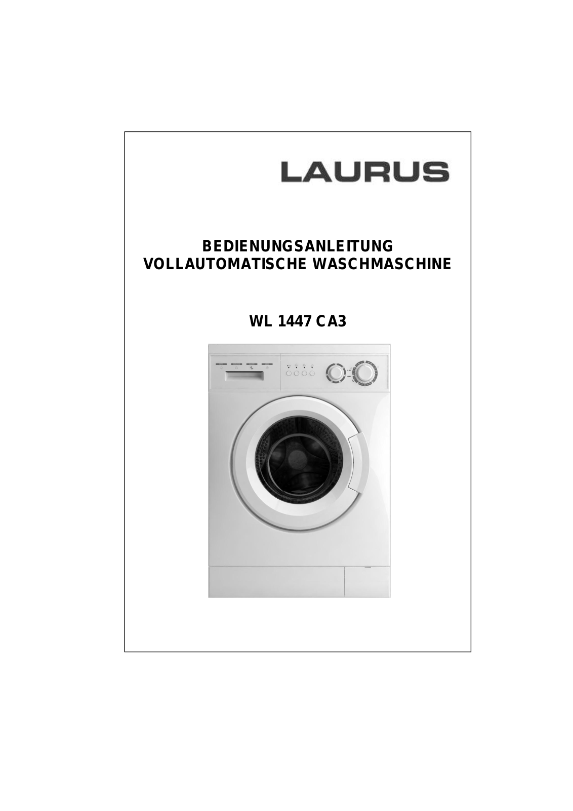 Laurus WL 1447 CA3 User Manual