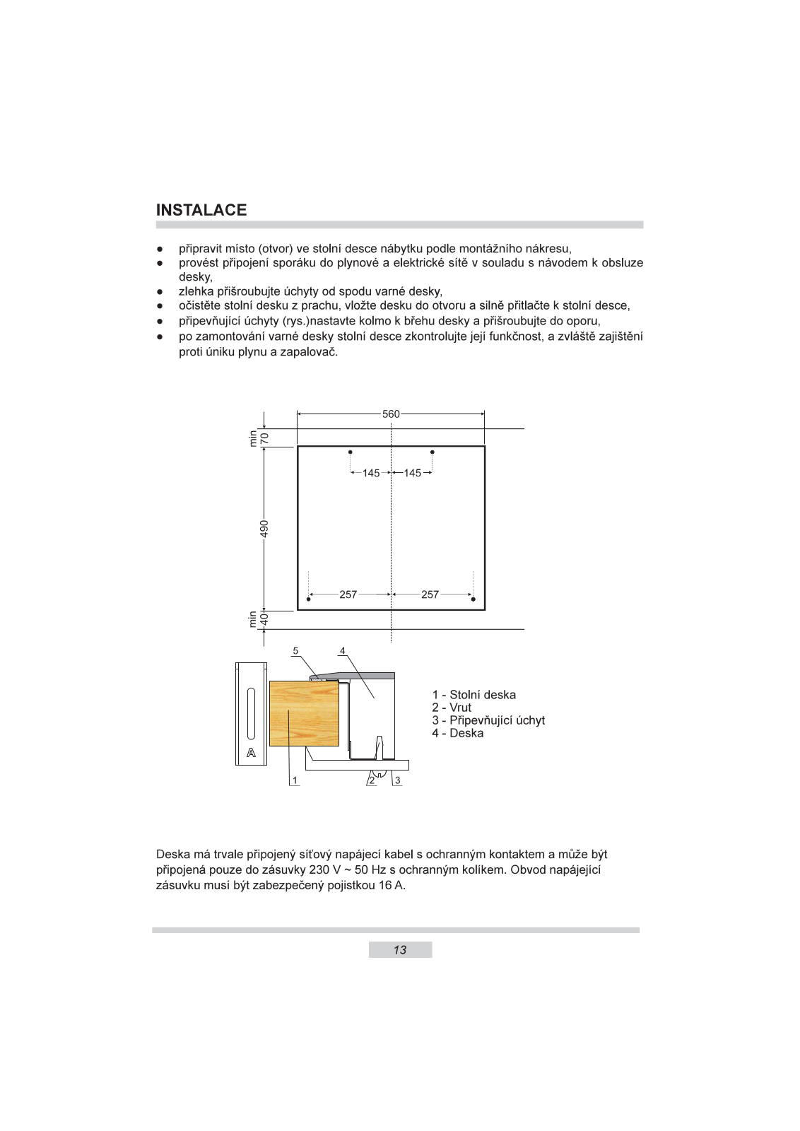 Amica DP 6410 LZWG, DP 6411 LZBG, DP 6413 LZBG User Manual