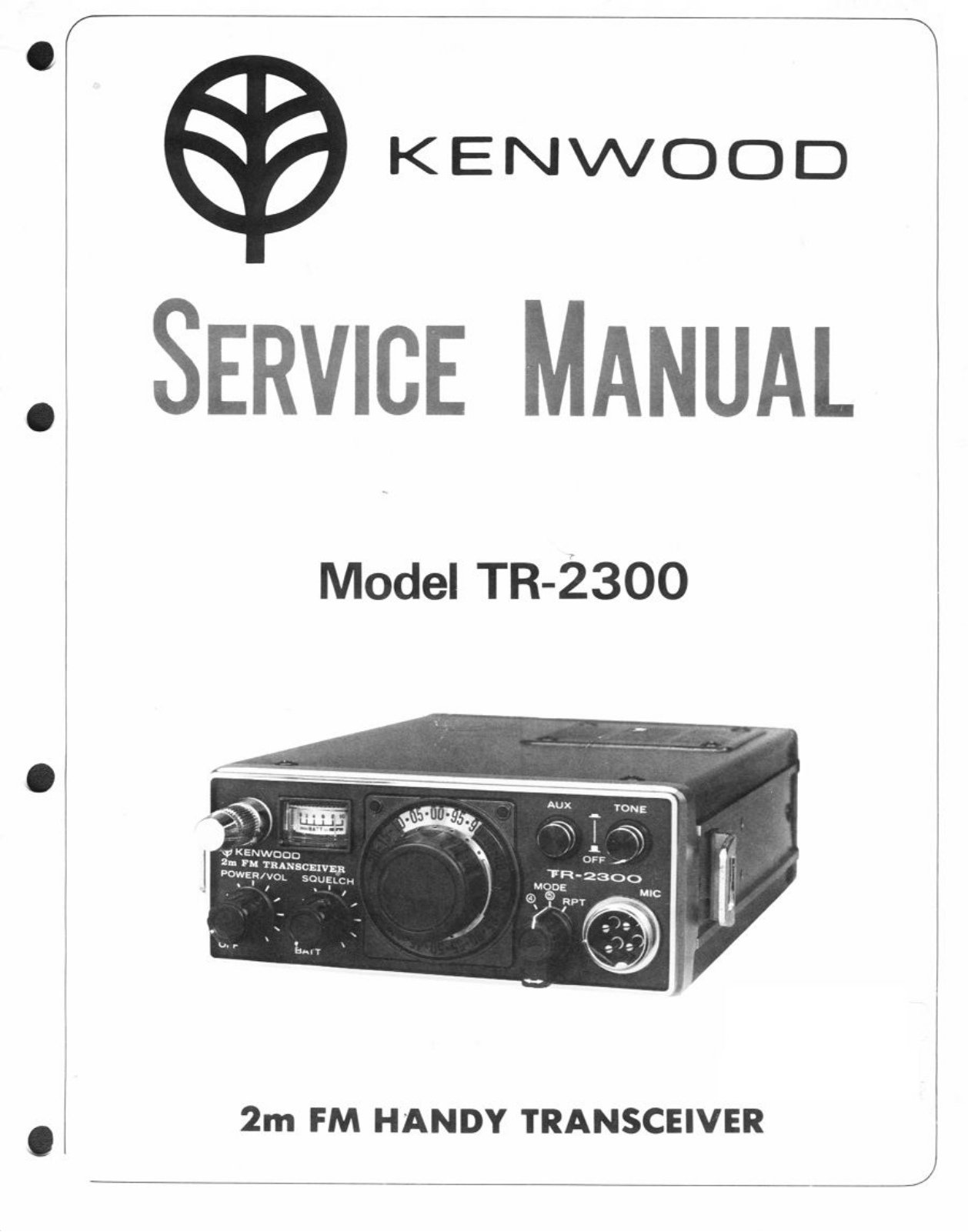 Kenwood TR-2300 Service Manual