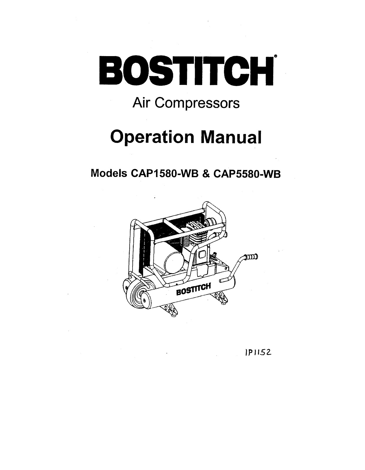 Bostitch CAP1580-WB, CAP5580-WB User guide