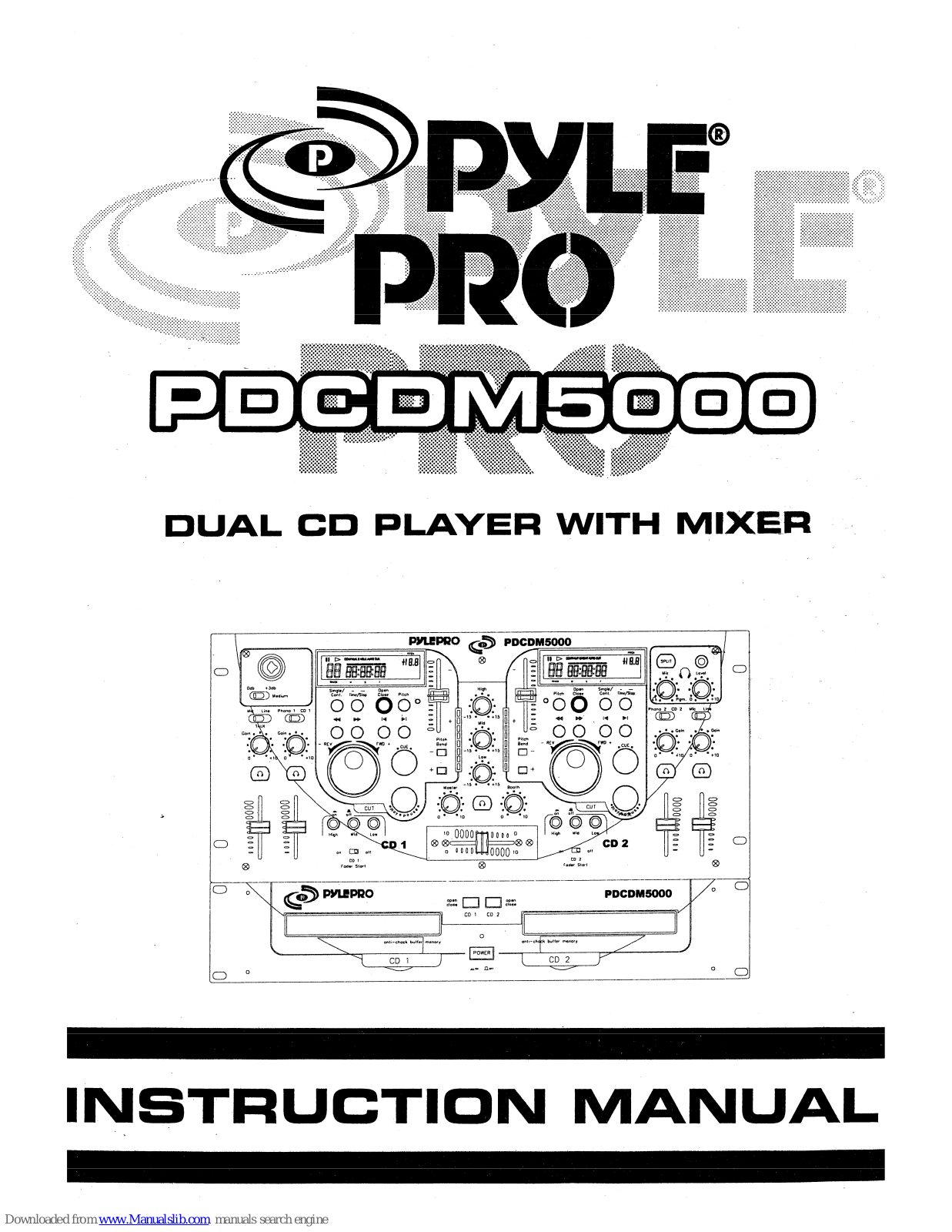 Pyle Pro PDCDM5000 Instruction Manual