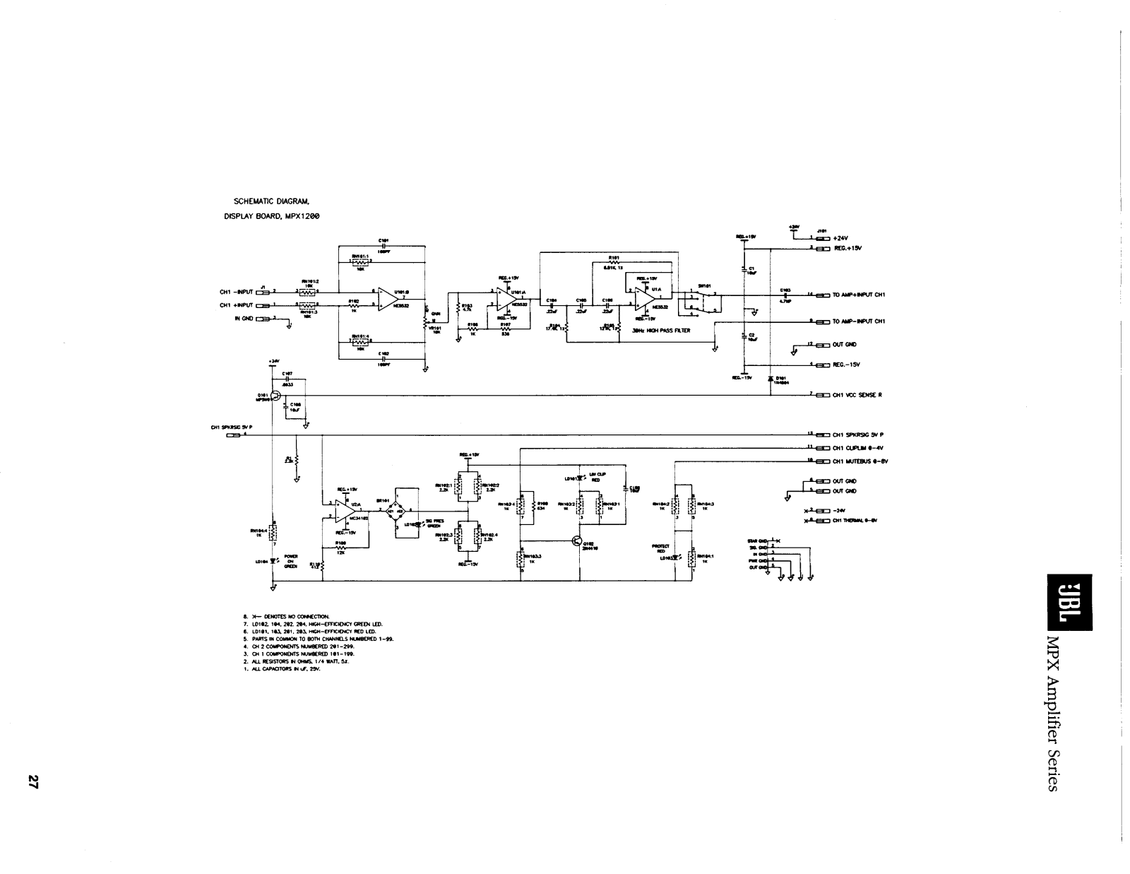 JBL MPX1200 User Manual