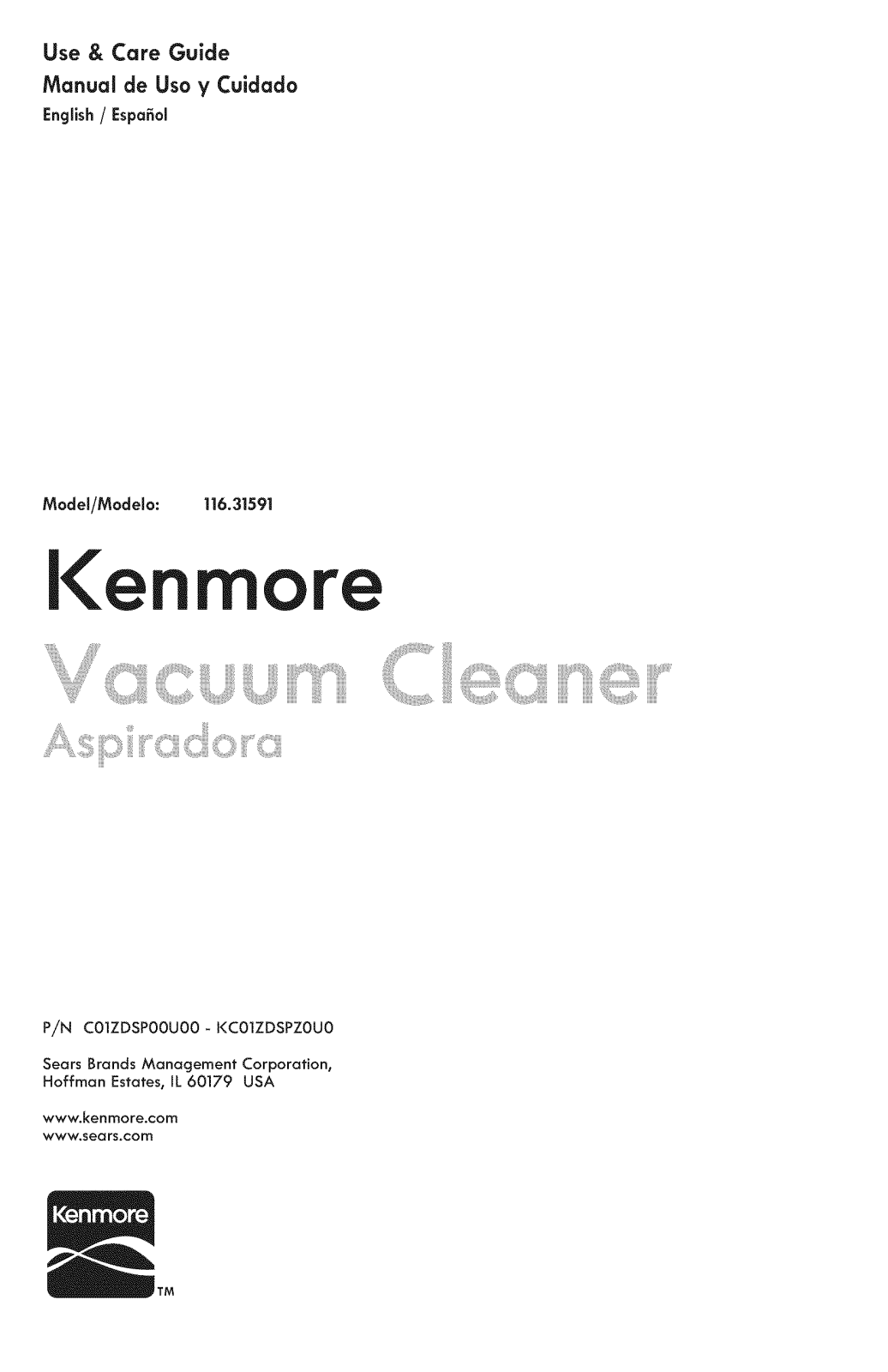 Kenmore 11631591110 Owner’s Manual