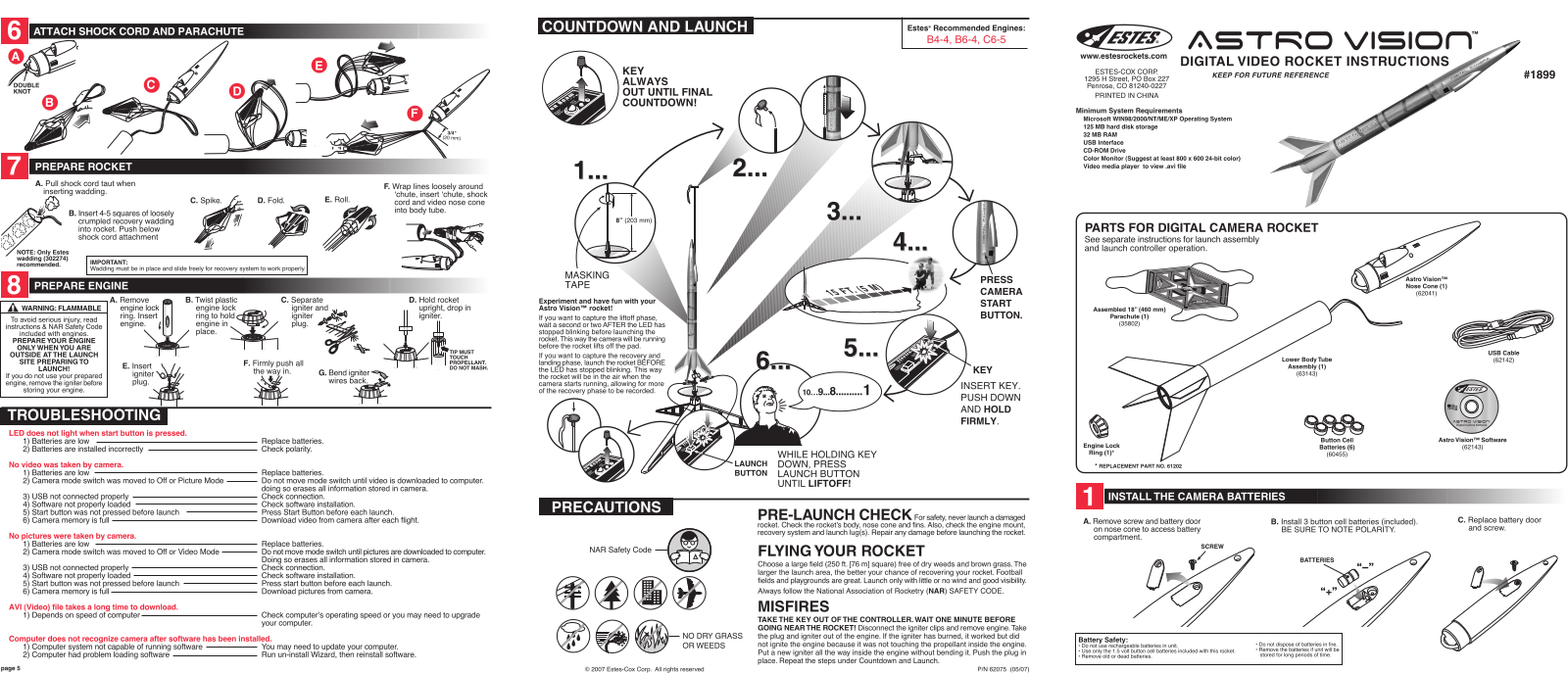 ESTES Astrovision User Manual