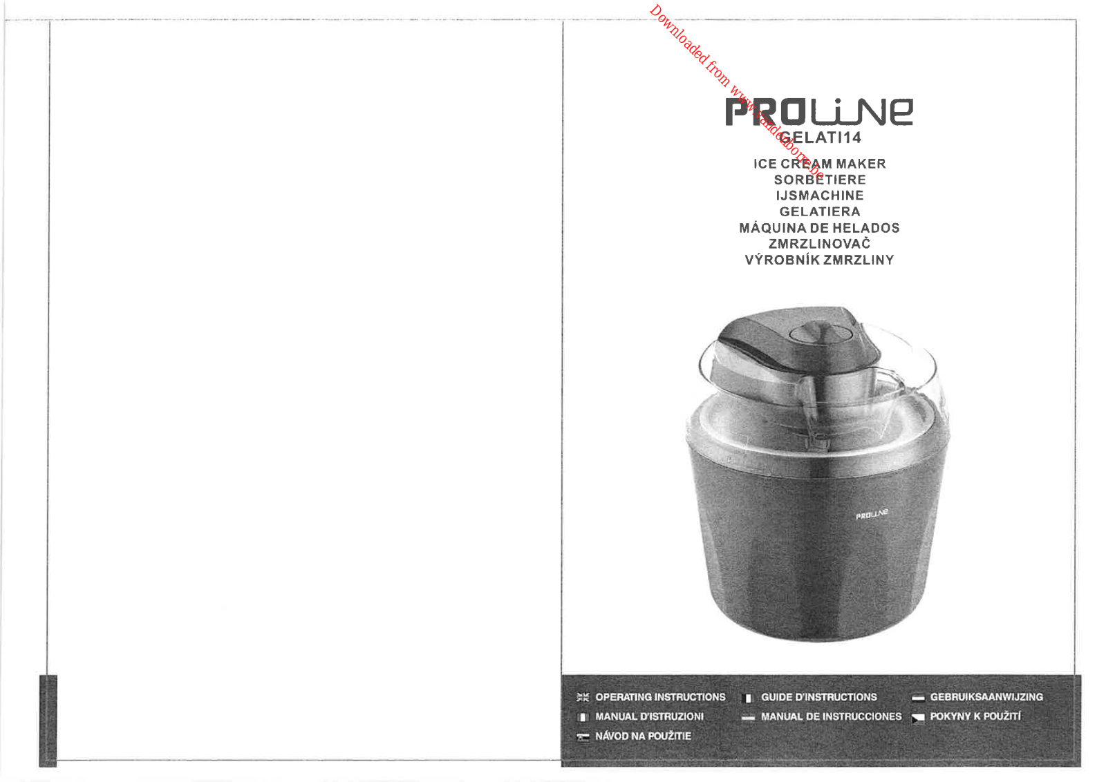 PROLINE GELATI14 User Manual