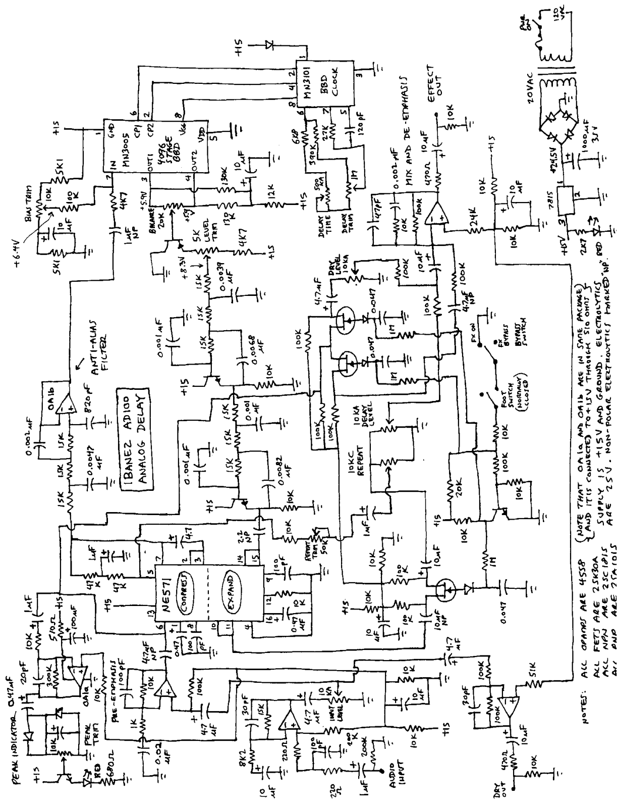 Ibanez ad100 schematic