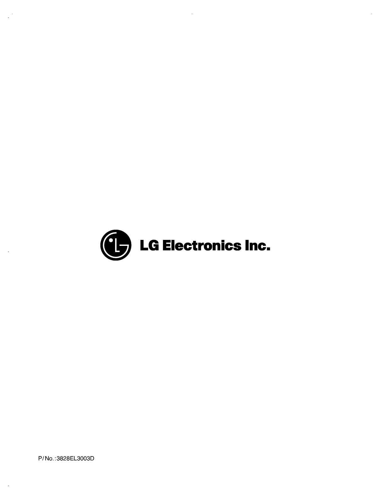 LG TD-V10050E User Manual