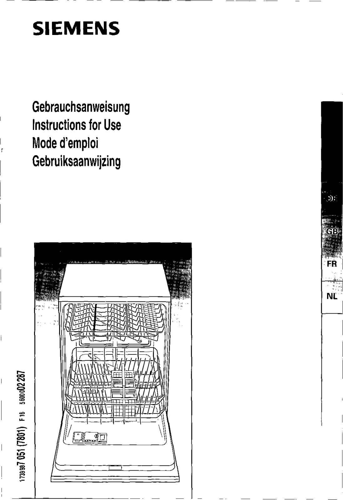 SIEMENS SE 26 A 291, SE 26 A 251, SE 24236, SE 24 A 431, SE 25238 FF13 User Manual