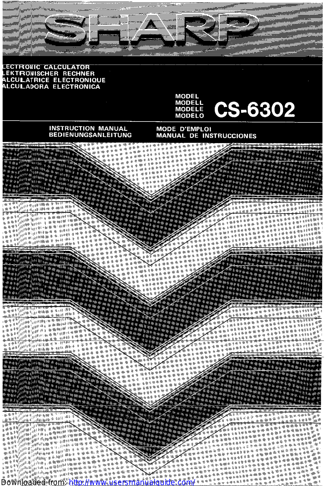 SHARP CS-6302 User Manual