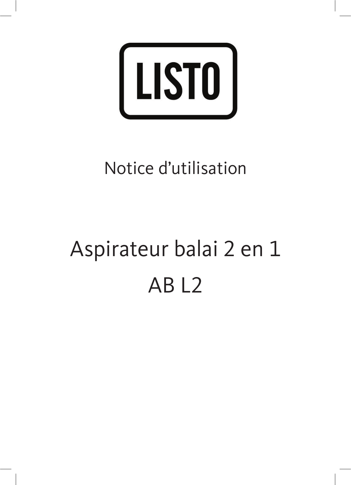 Listo AB L2 User Manual