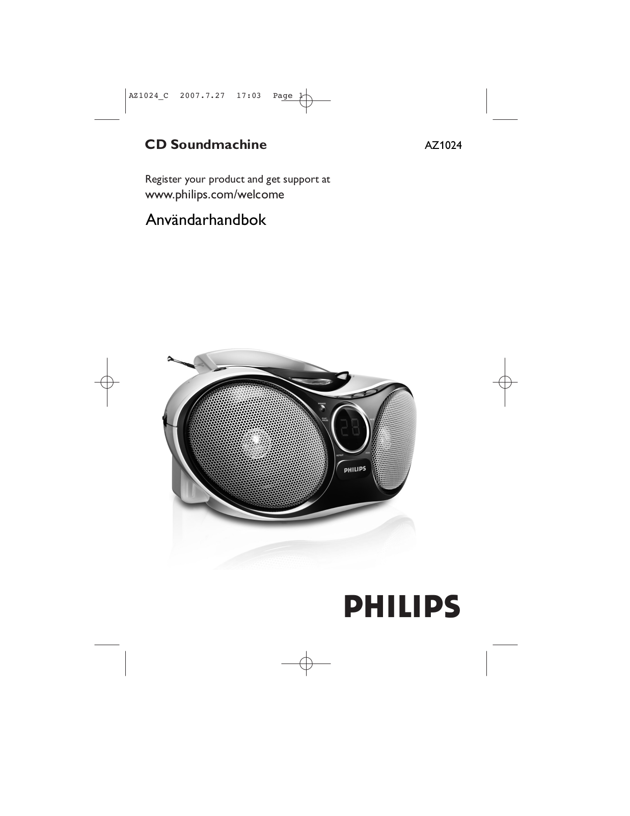 Philips AZ1024 User Manual