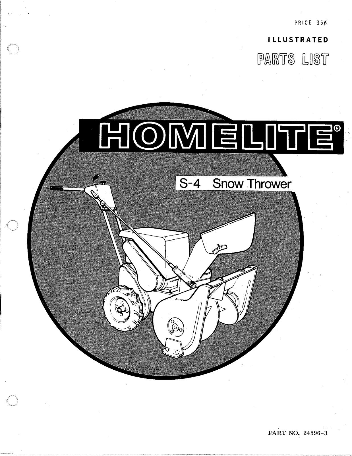 Homelite 24596-3 User Manual