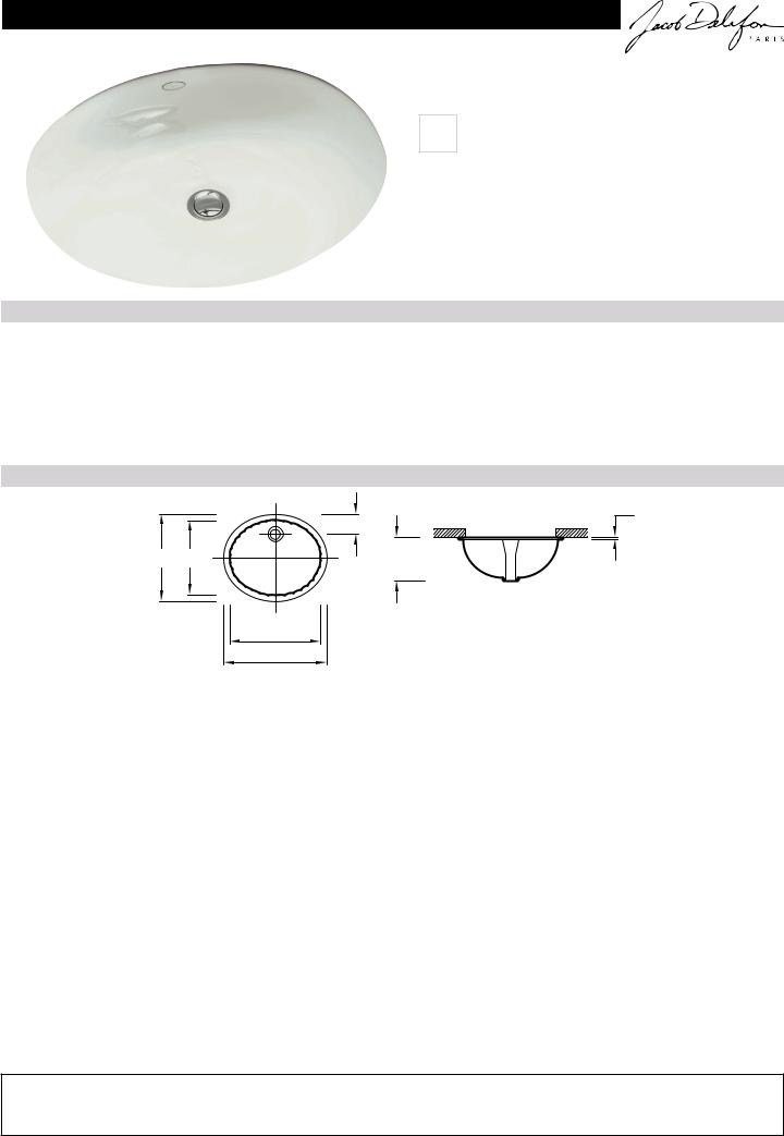 Jacob Delafon CAXTON 2210-0 Datasheet