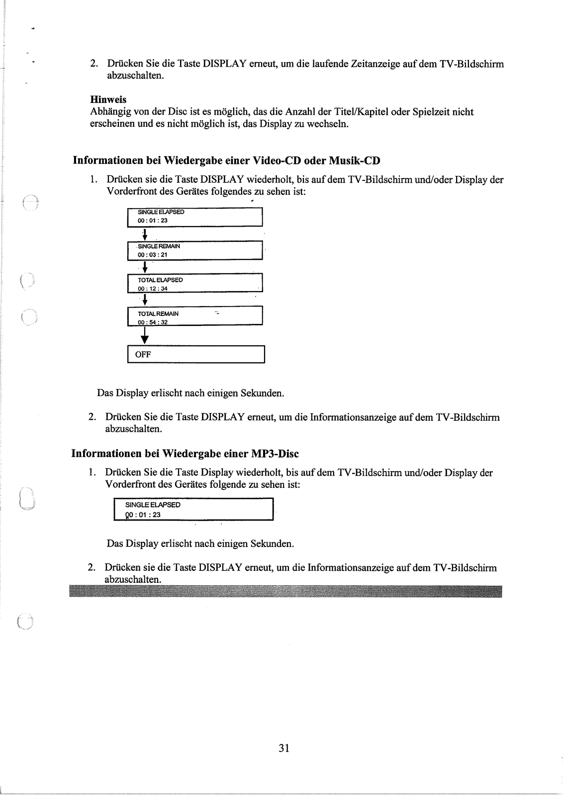 Clatronic DVD R612 User Manual