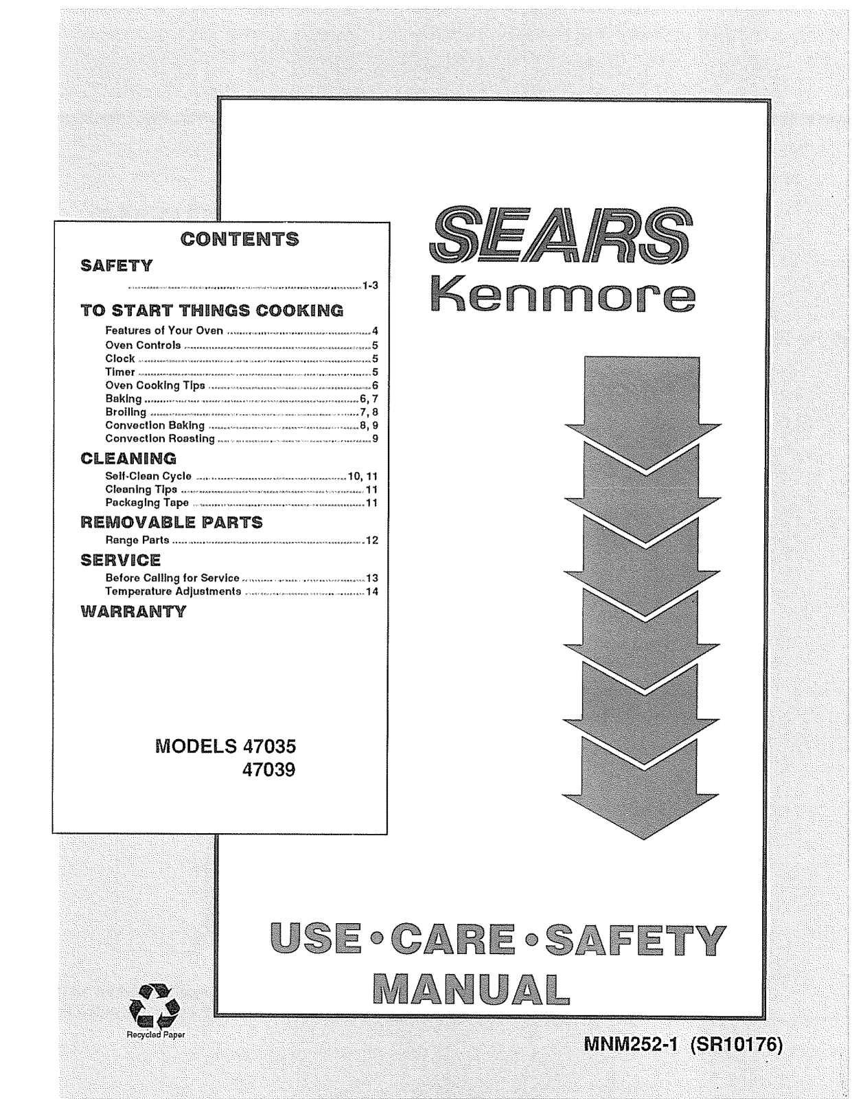 Kenmore 9114703592, 9114703993 Owner’s Manual