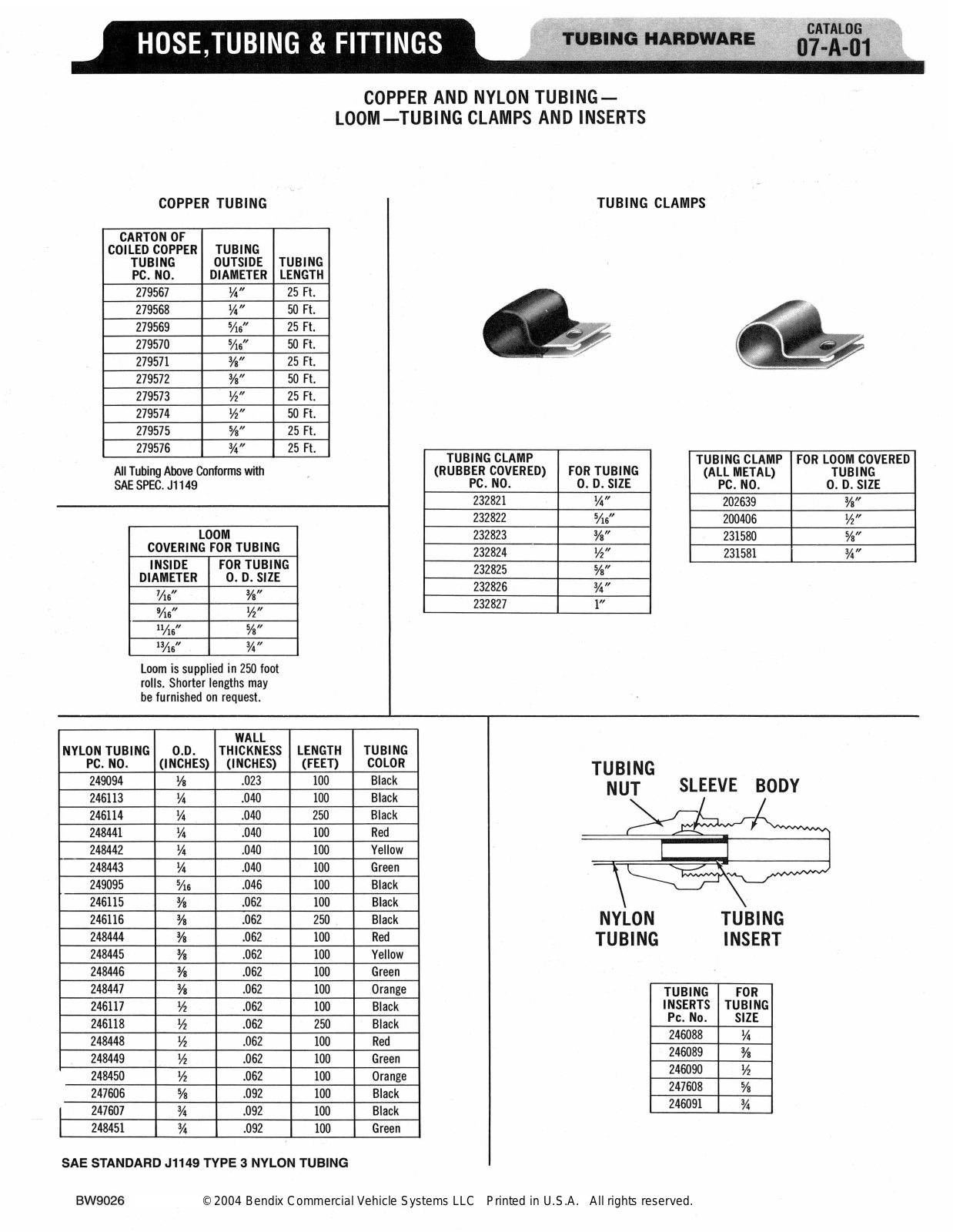 BENDIX 07-A-01 User Manual