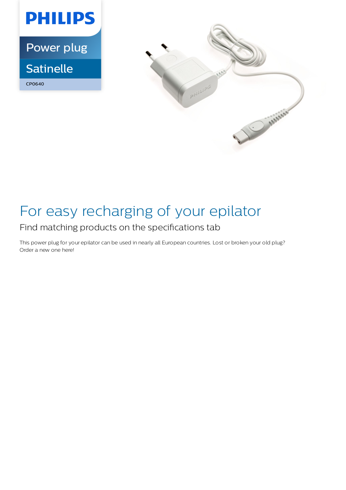 Philips CP0640/01 leaflet - ManualMachine.com