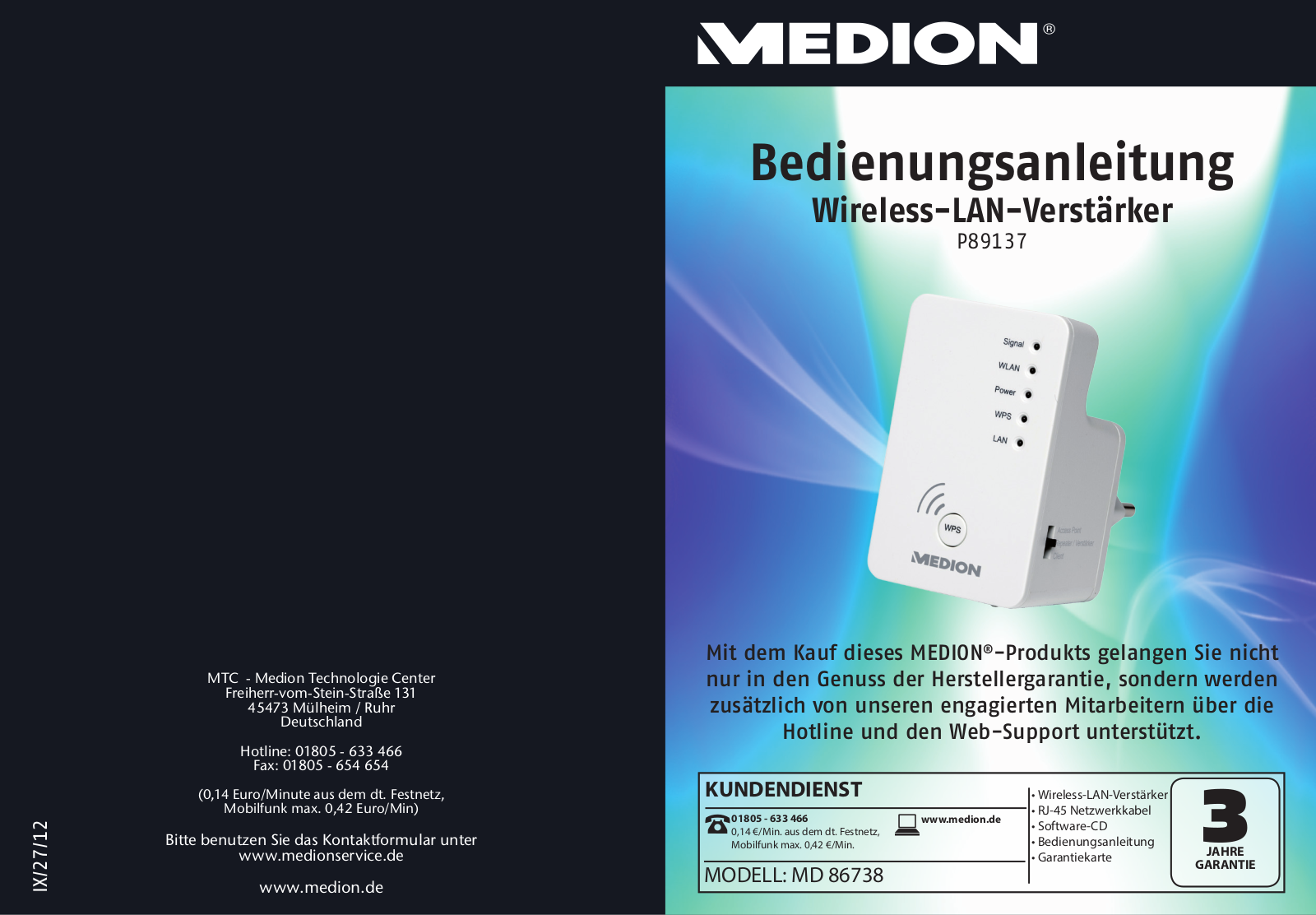 Medion P89137 User Manual