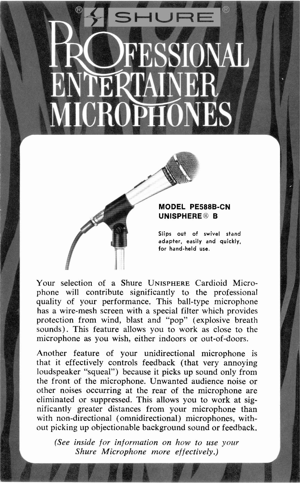 Shure PE588B-CN User Guide - ManualMachine.com